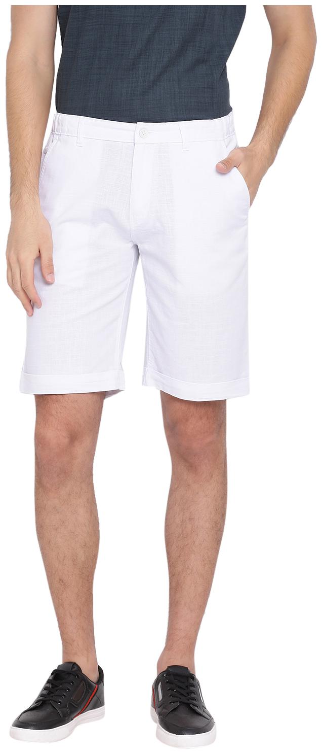 

Crimsoune Club Men White Slim Fit Regular Shorts