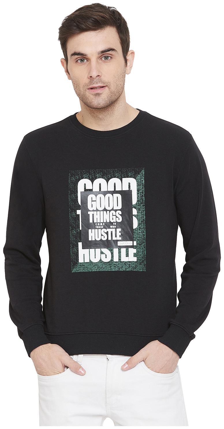 

Crimsoune Club Men Black Round neck Sweatshirt