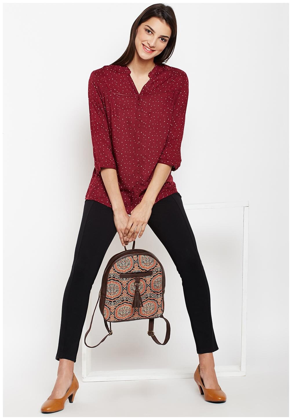 

Crimsoune Club Women Printed Regular tunic - Red
