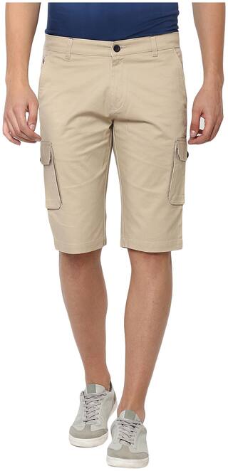 Crimsoune Club Men Beige Regular Fit Regular Shorts