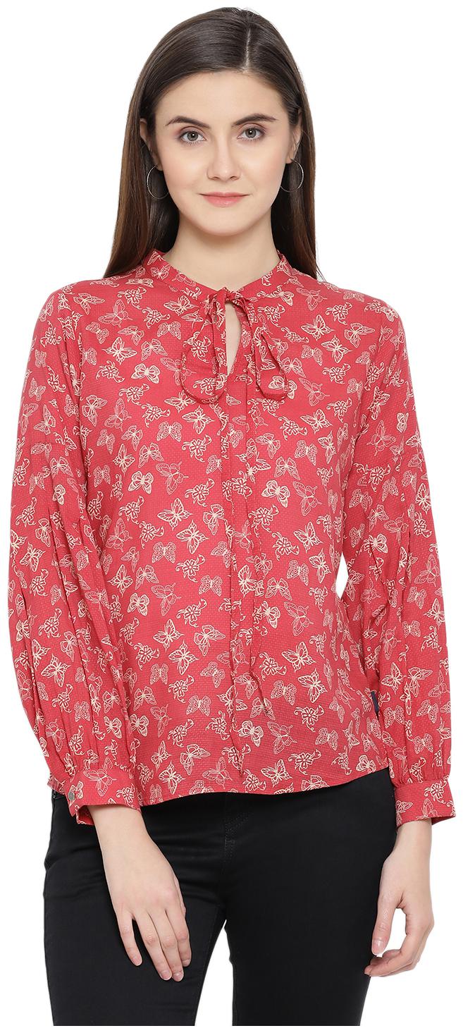 

Crimsoune Club Women Printed Regular top - Red
