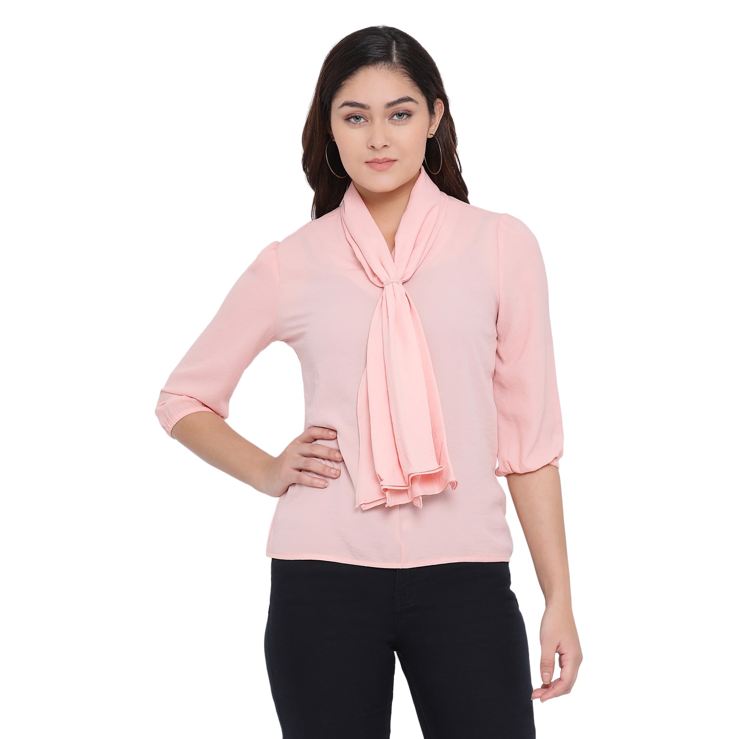 

Crimsoune Club Women Solid Regular top - Pink