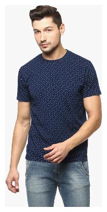 

Crimsoune Club Men Blue Slim fit Cotton Round neck T-Shirt - Pack Of 1