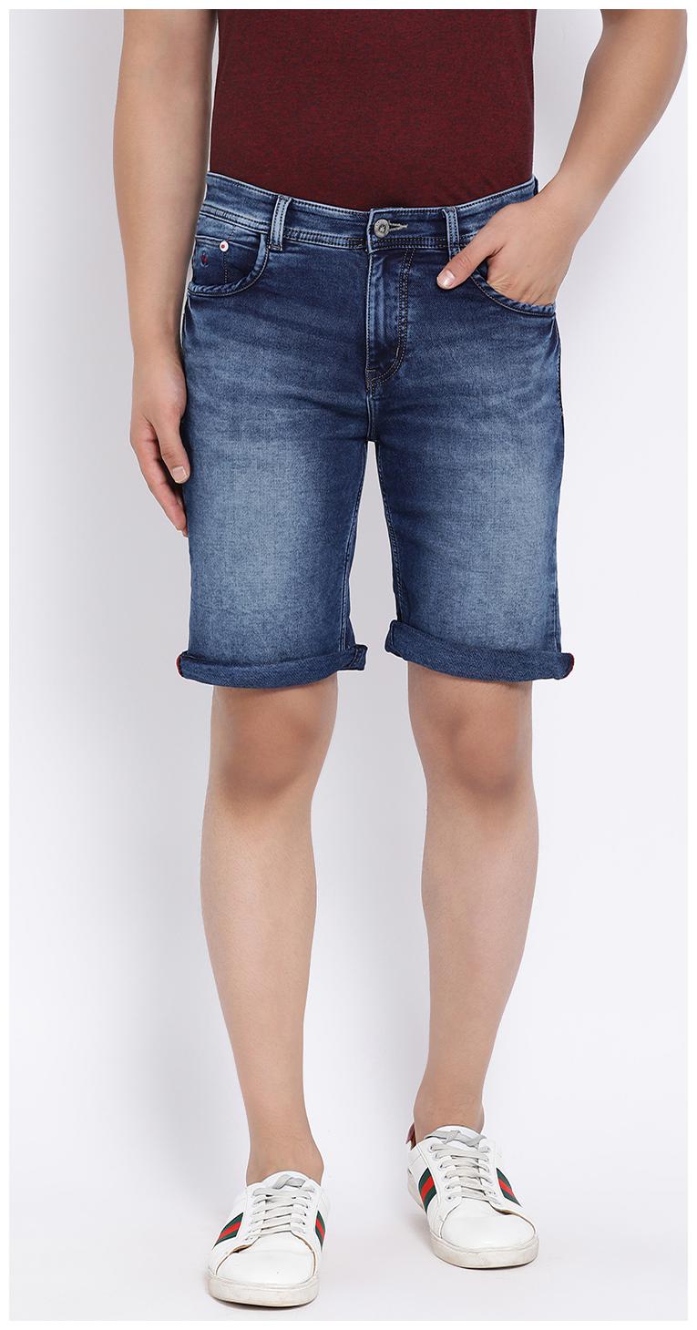 

Crimsoune Club Men Blue Slim Fit Denim Shorts