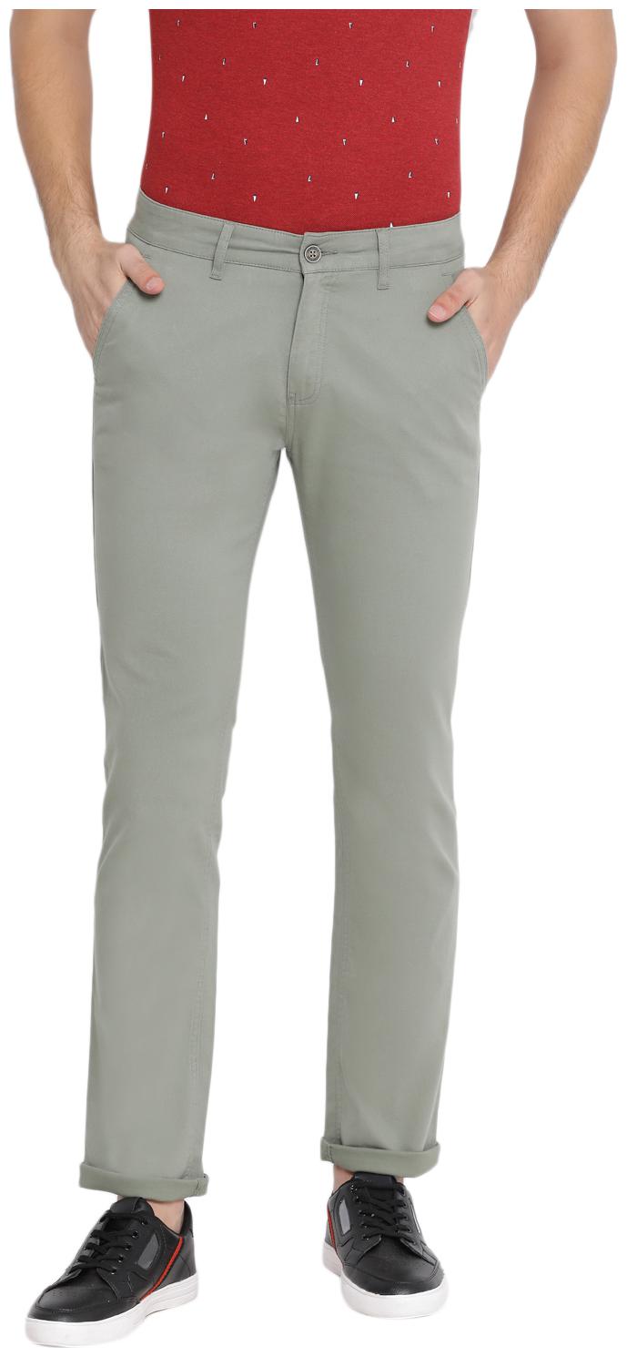 

Crimsoune Club Men Grey Solid Slim fit Travel friendly Regular trousers