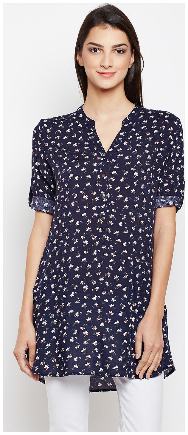 

Crimsoune Club Women Printed Regular tunic - Blue
