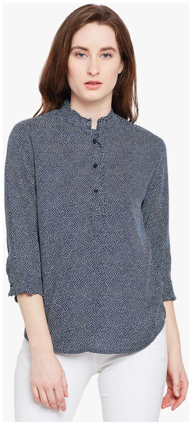

Crimsoune Club Women Printed A-line top - Blue