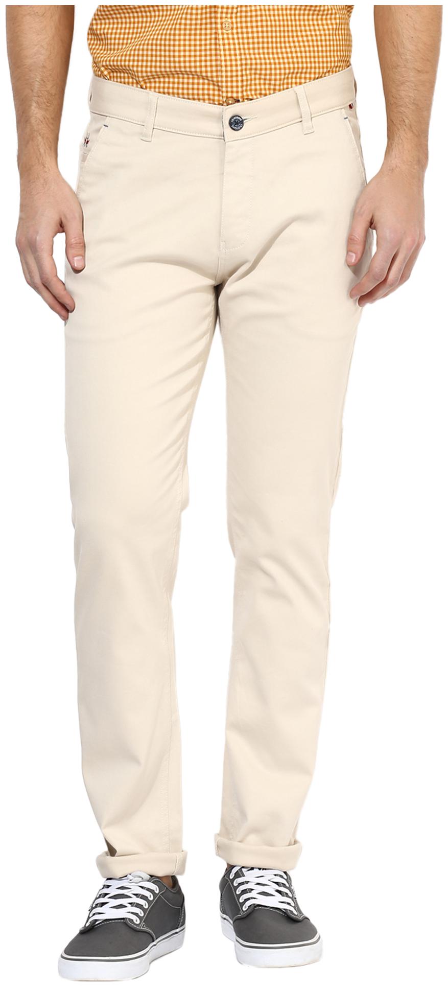 Buy Crimsoune Club Men Beige Solid Slim 