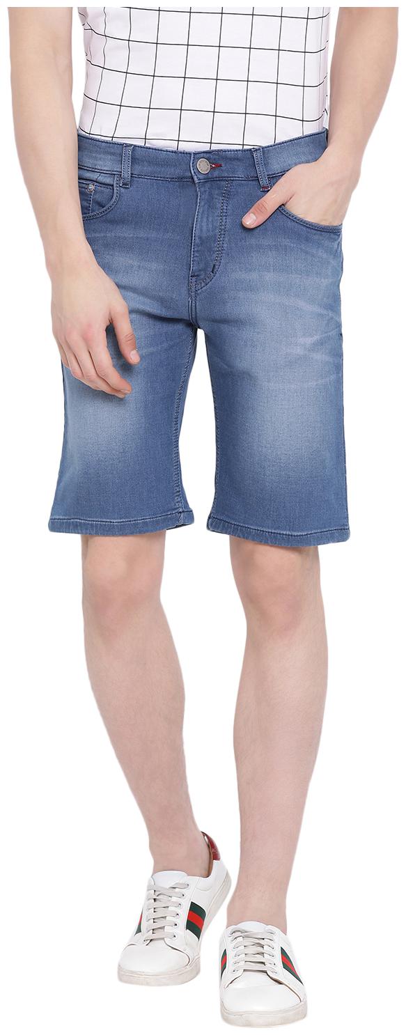 

Crimsoune Club Men Blue Slim Fit Denim Shorts