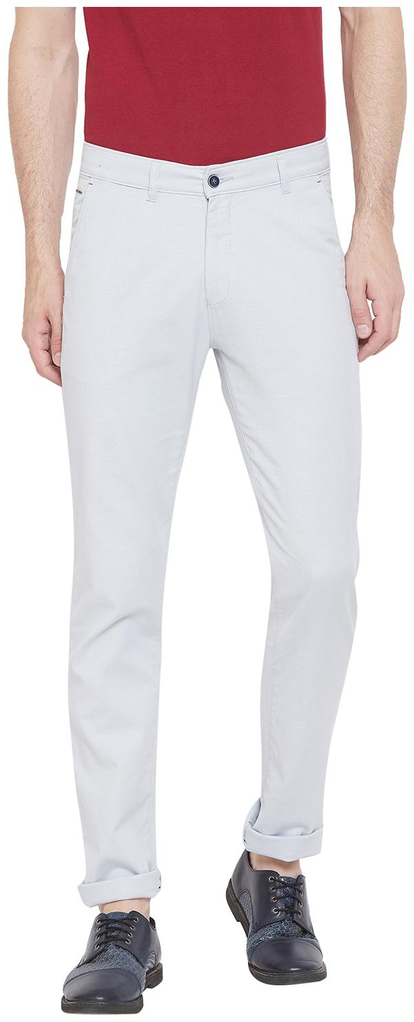 

Crimsoune Club Men Blue Solid Regular fit Regular trousers