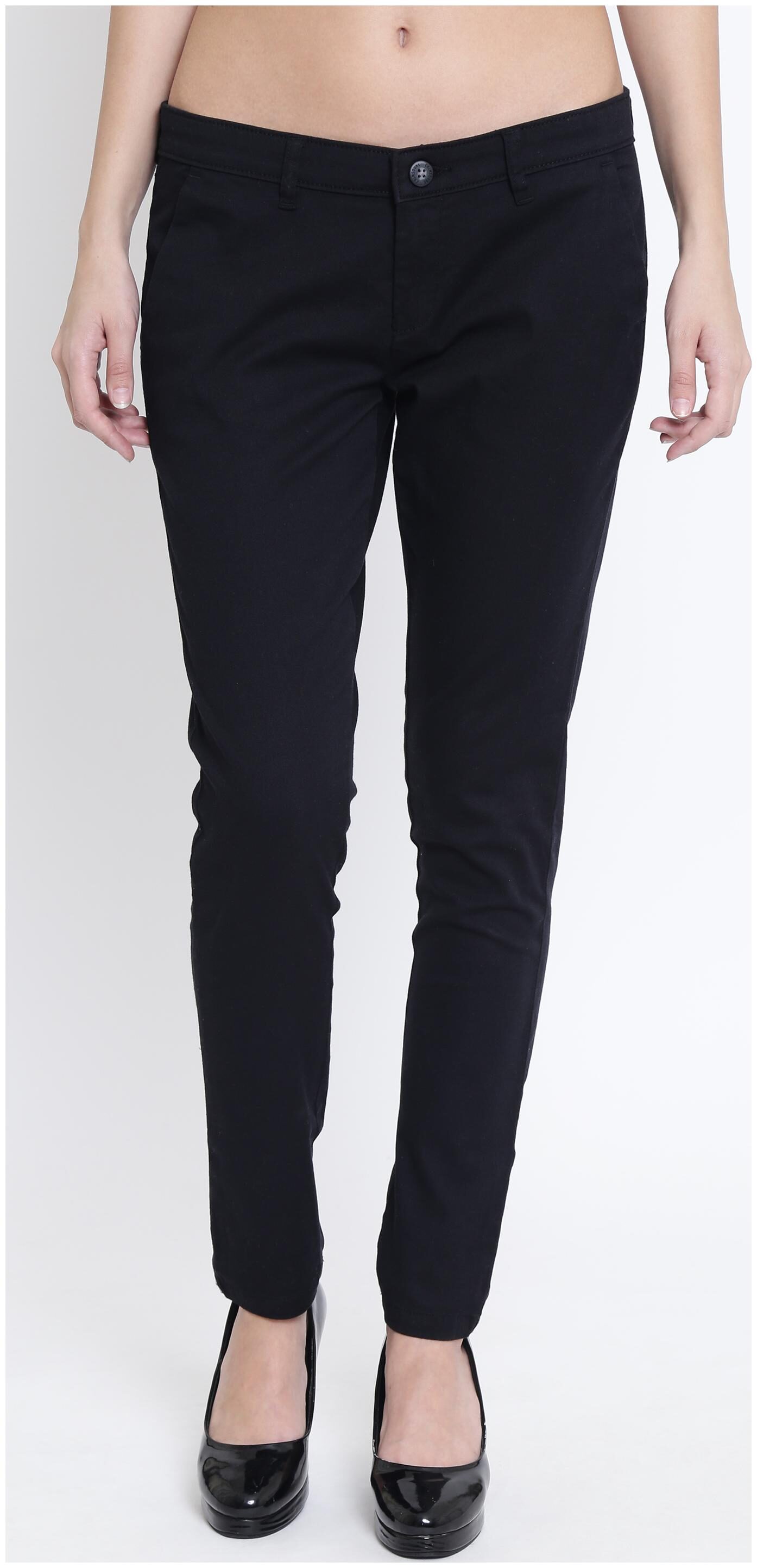 

Crimsoune Club Women Black Slim fit Regular trousers