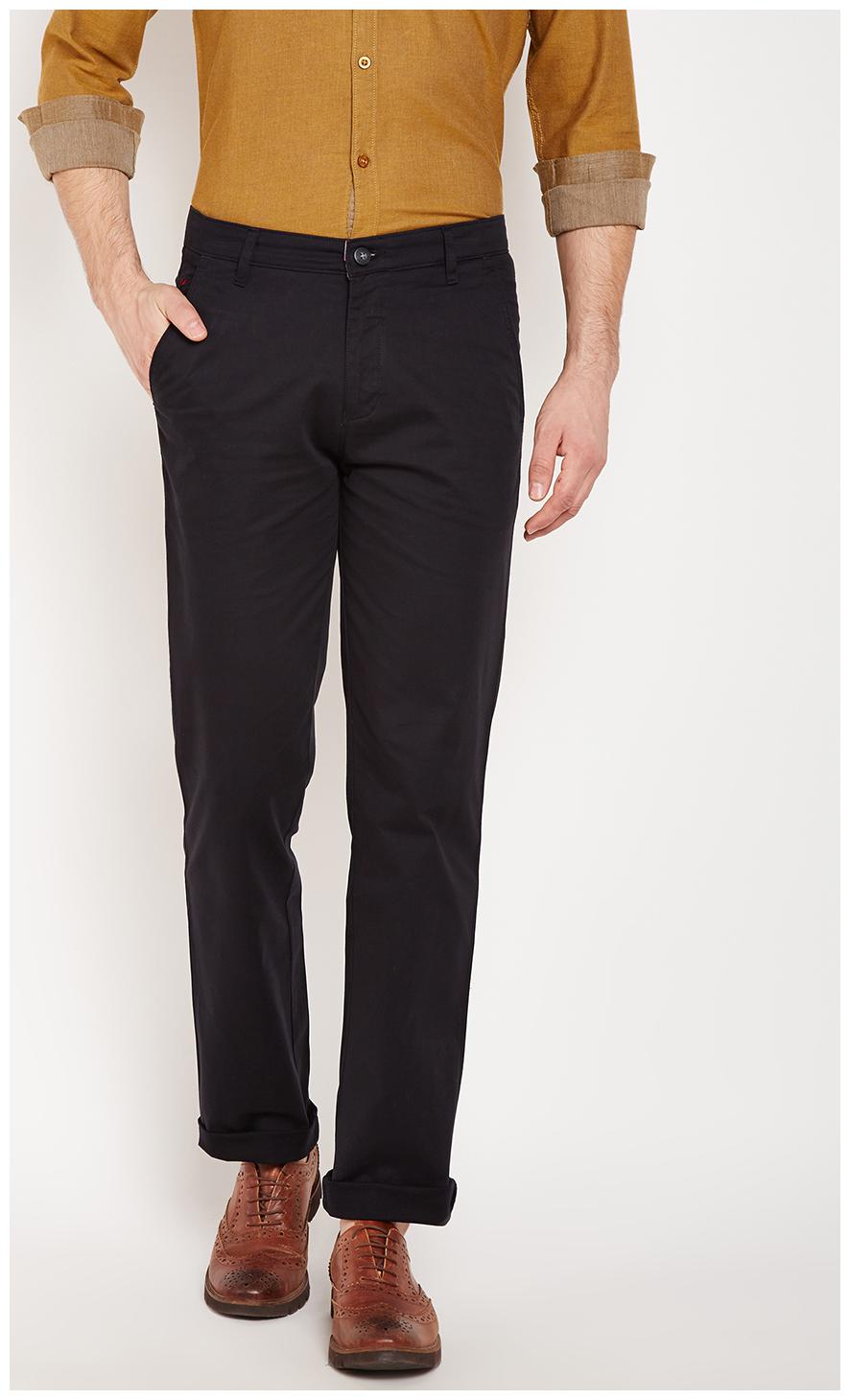 

Crimsoune Club Men Black Solid Slim fit Regular trousers