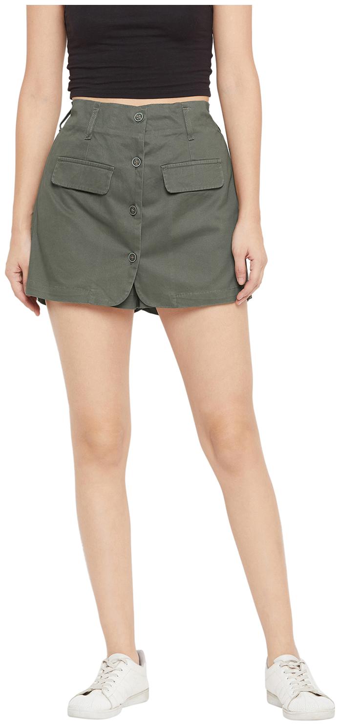 

Crimsoune Club Women s Olive Solid Hot Pants