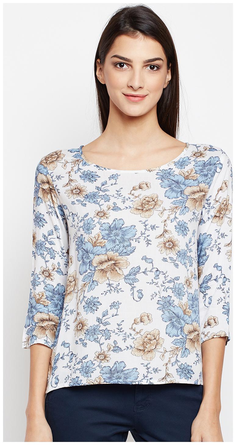 

Crimsoune Club Women Printed Regular top - White