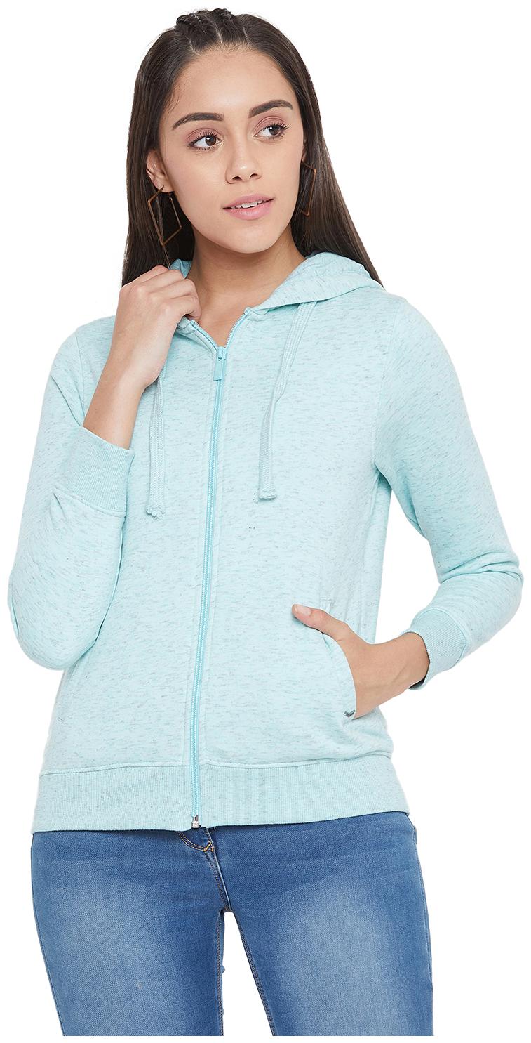 

Crimsoune Club Women Solid Sweatshirt - Green