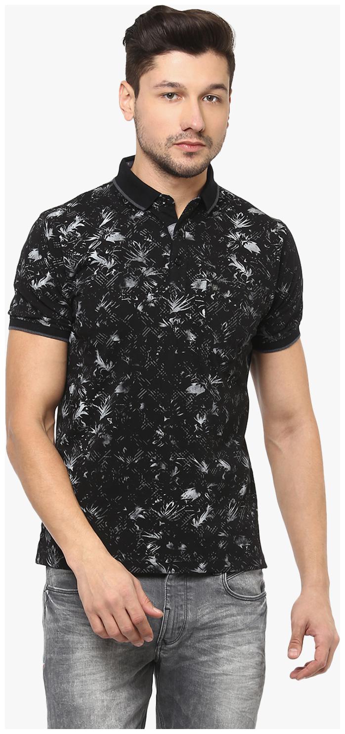 

Crimsoune Club Men Black Slim fit Cotton Polo collar T-Shirt - Pack Of 1