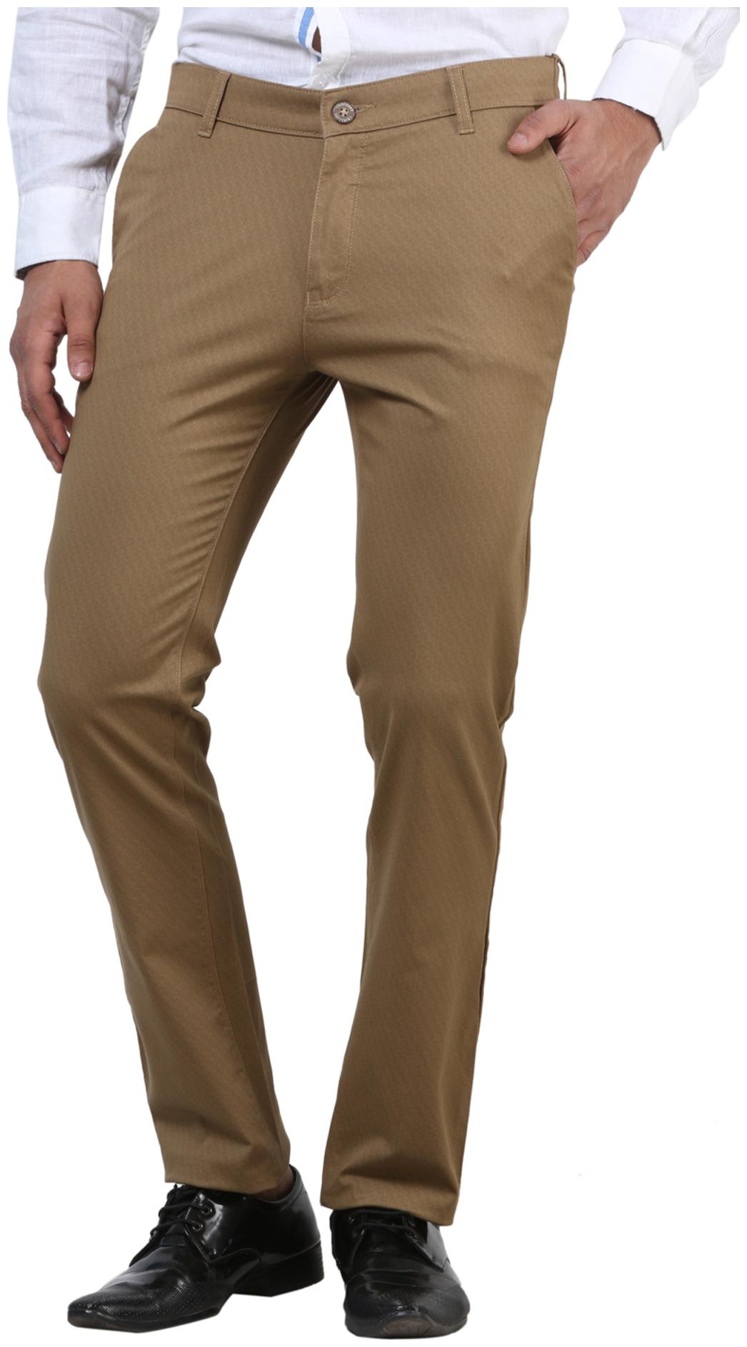 

Crimsoune Club Men Brown Solid Slim fit Regular trousers