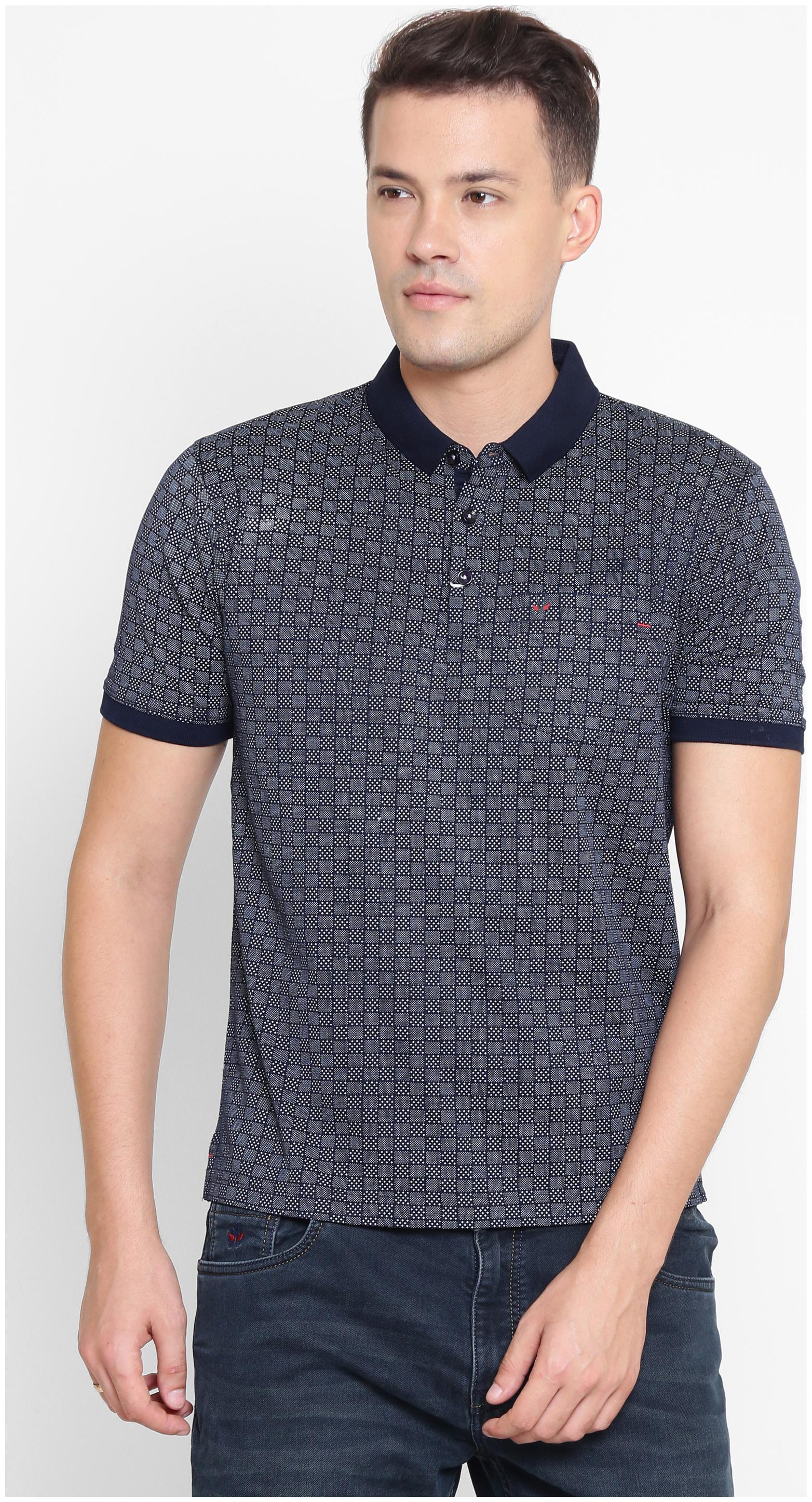 

Crimsoune Club Men Navy blue Slim fit Cotton Polo collar T-Shirt - Pack Of 1