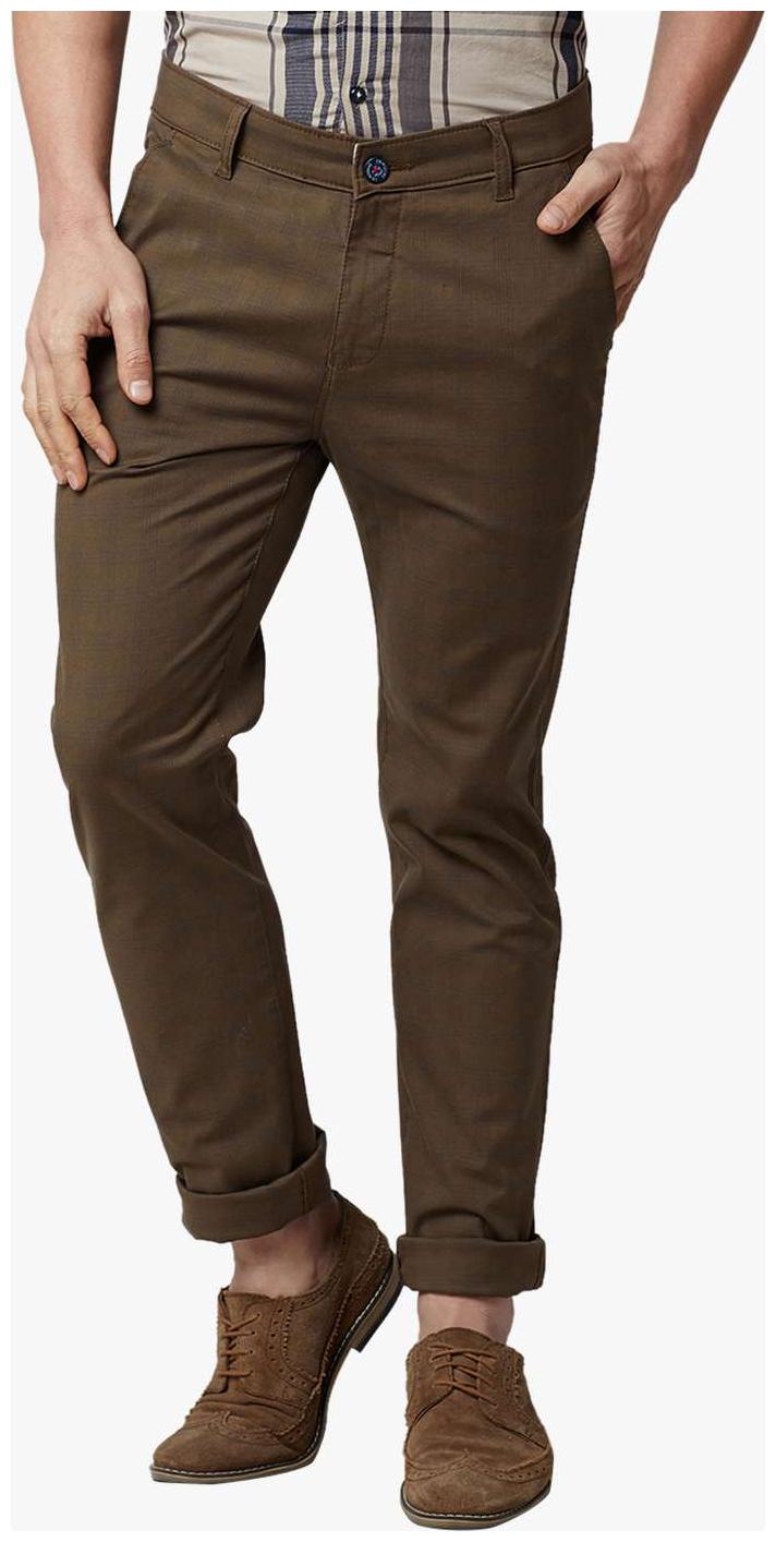 

Crimsoune Club Men Brown Solid Slim fit Chinos