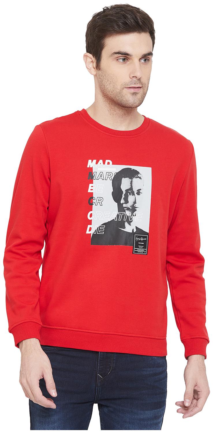 

Crimsoune Club Men Red Round neck Sweatshirt