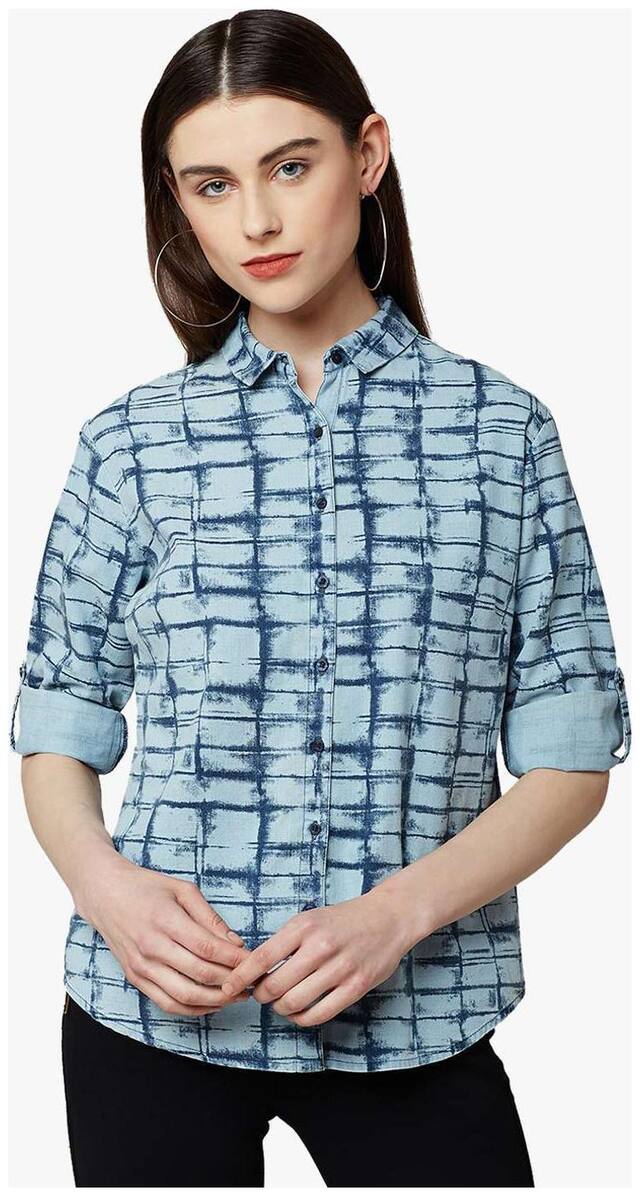 Crimsoune Club Women Grey Solid Regular Fit Shirt