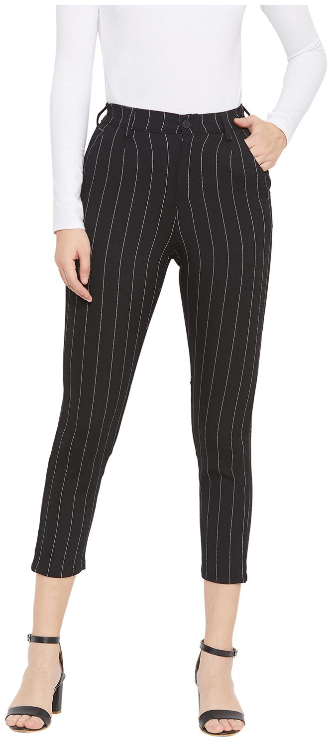 

Crimsoune Club Women s Black Striped Regular