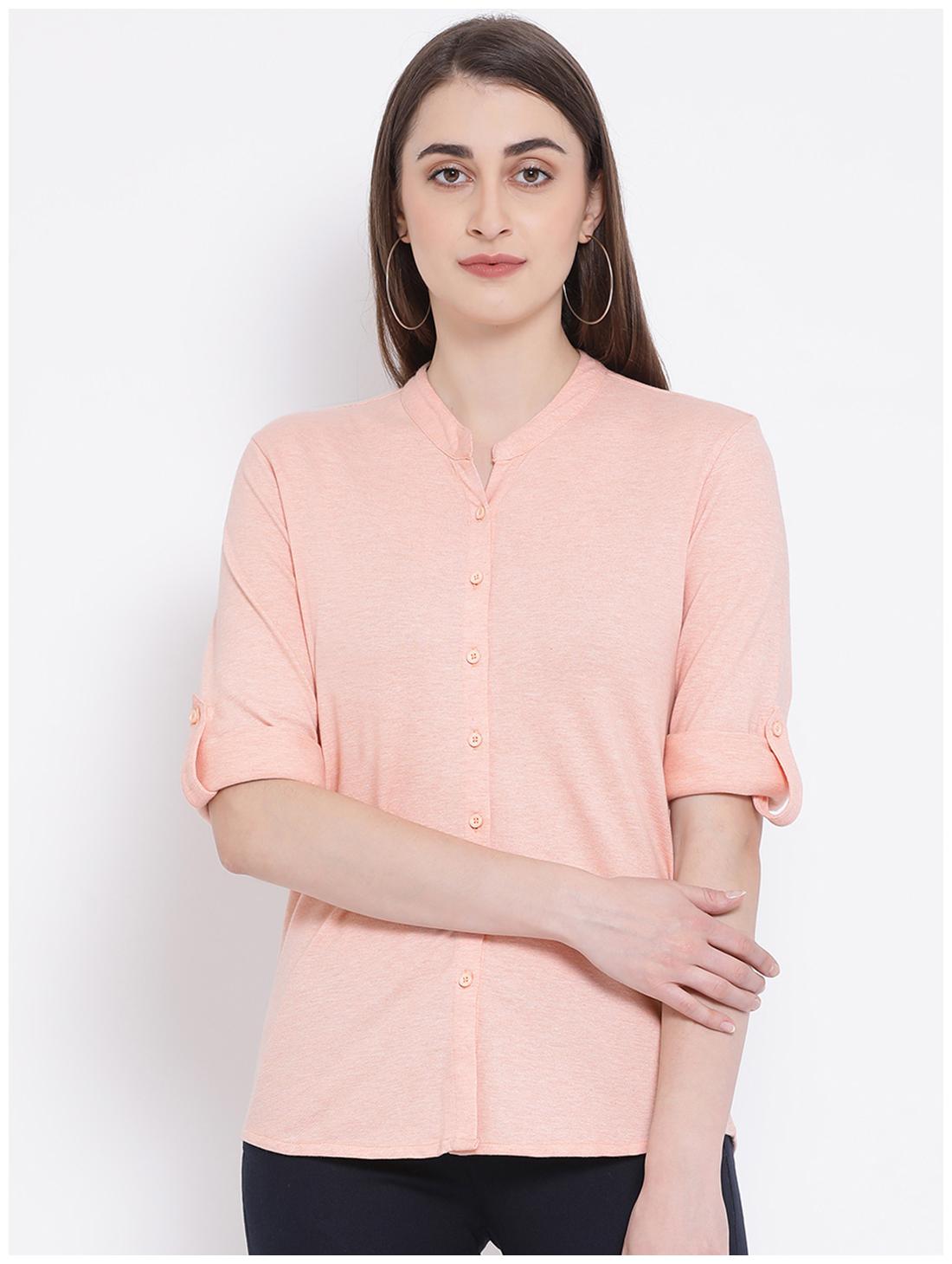 

Crimsoune Club Women Solid Shirt style - Orange
