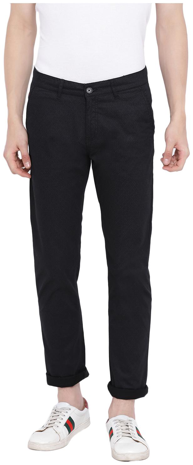 

Crimsoune Club Men Black Solid Slim fit Travel friendly Chinos