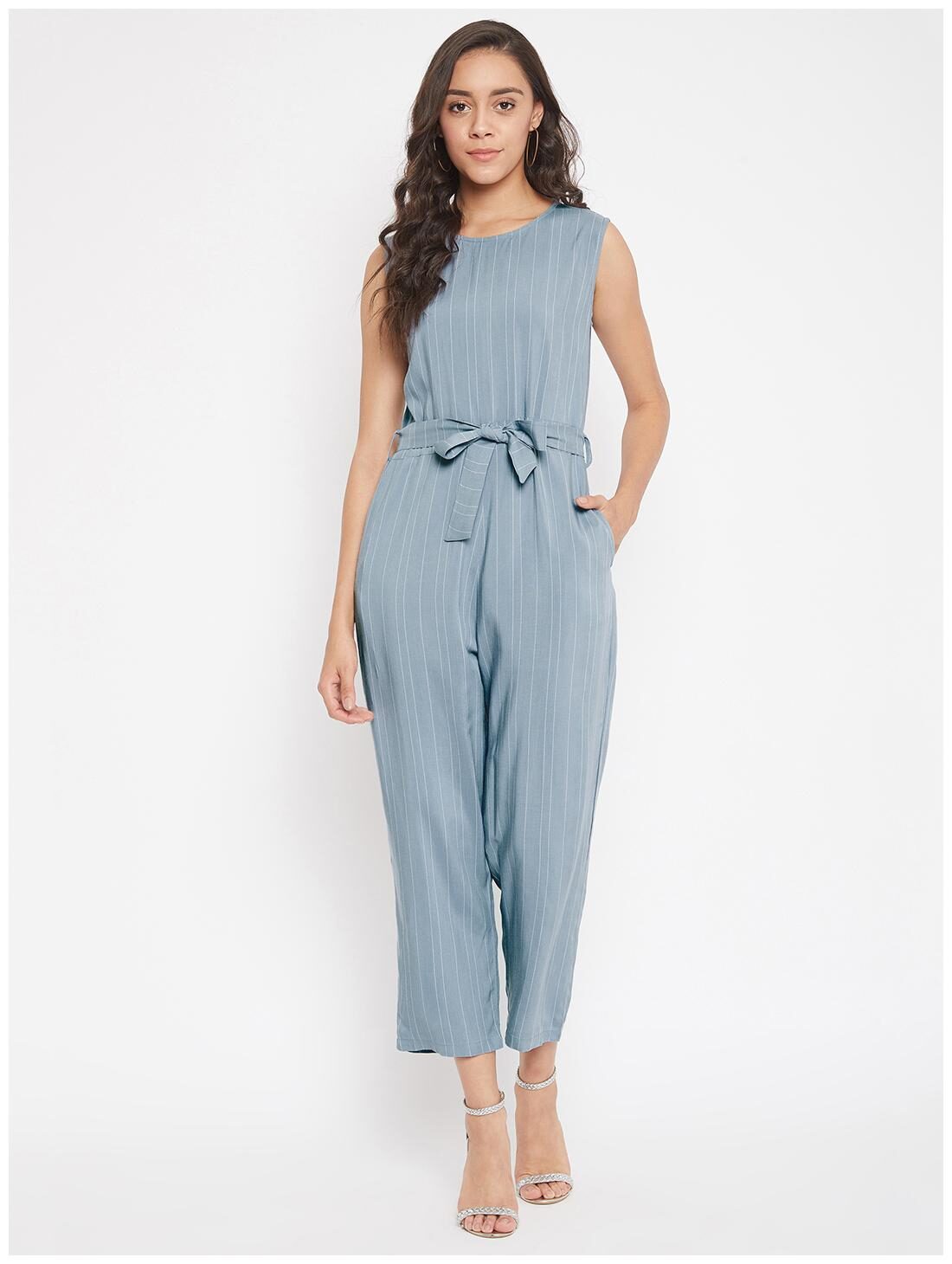 

Crimsoune Club Striped Jumpsuit - Blue