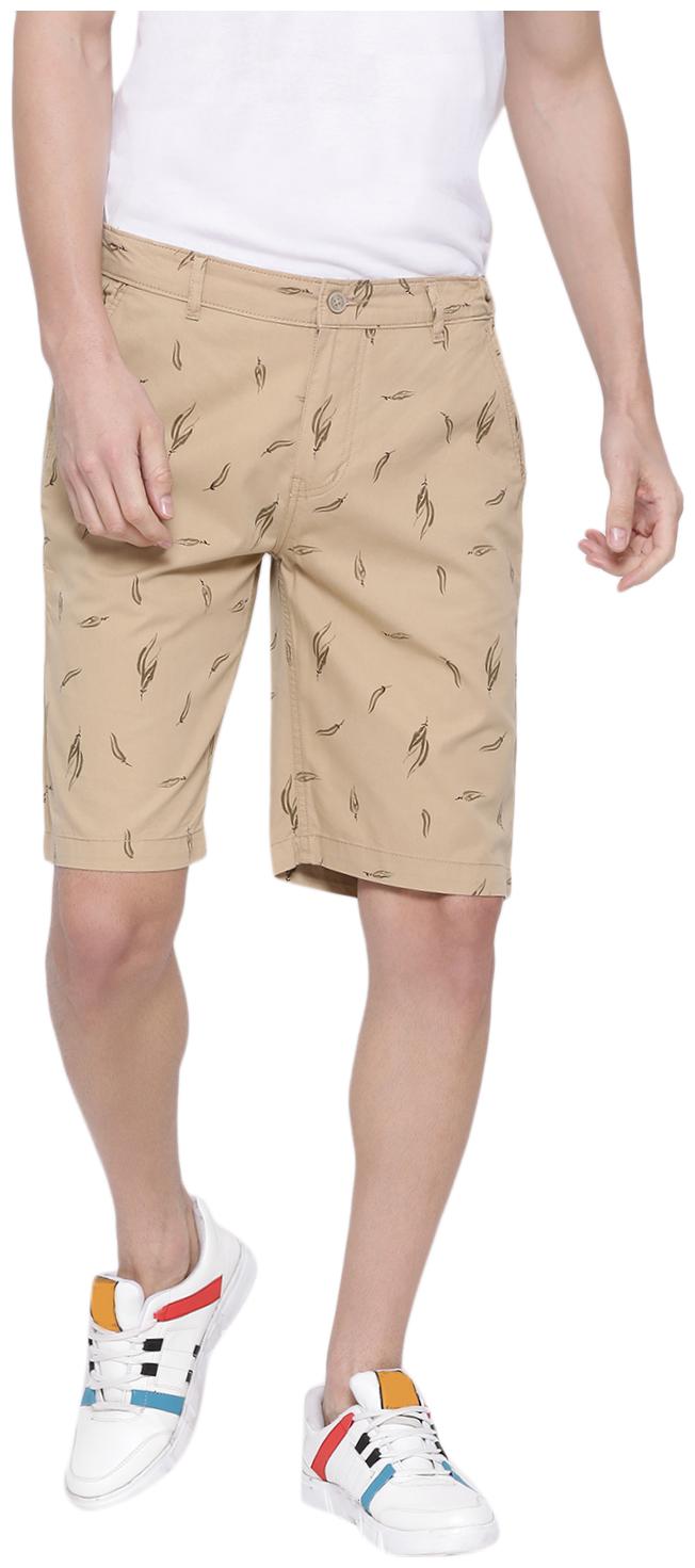 

Crimsoune Club Men Beige Slim Fit Regular Shorts
