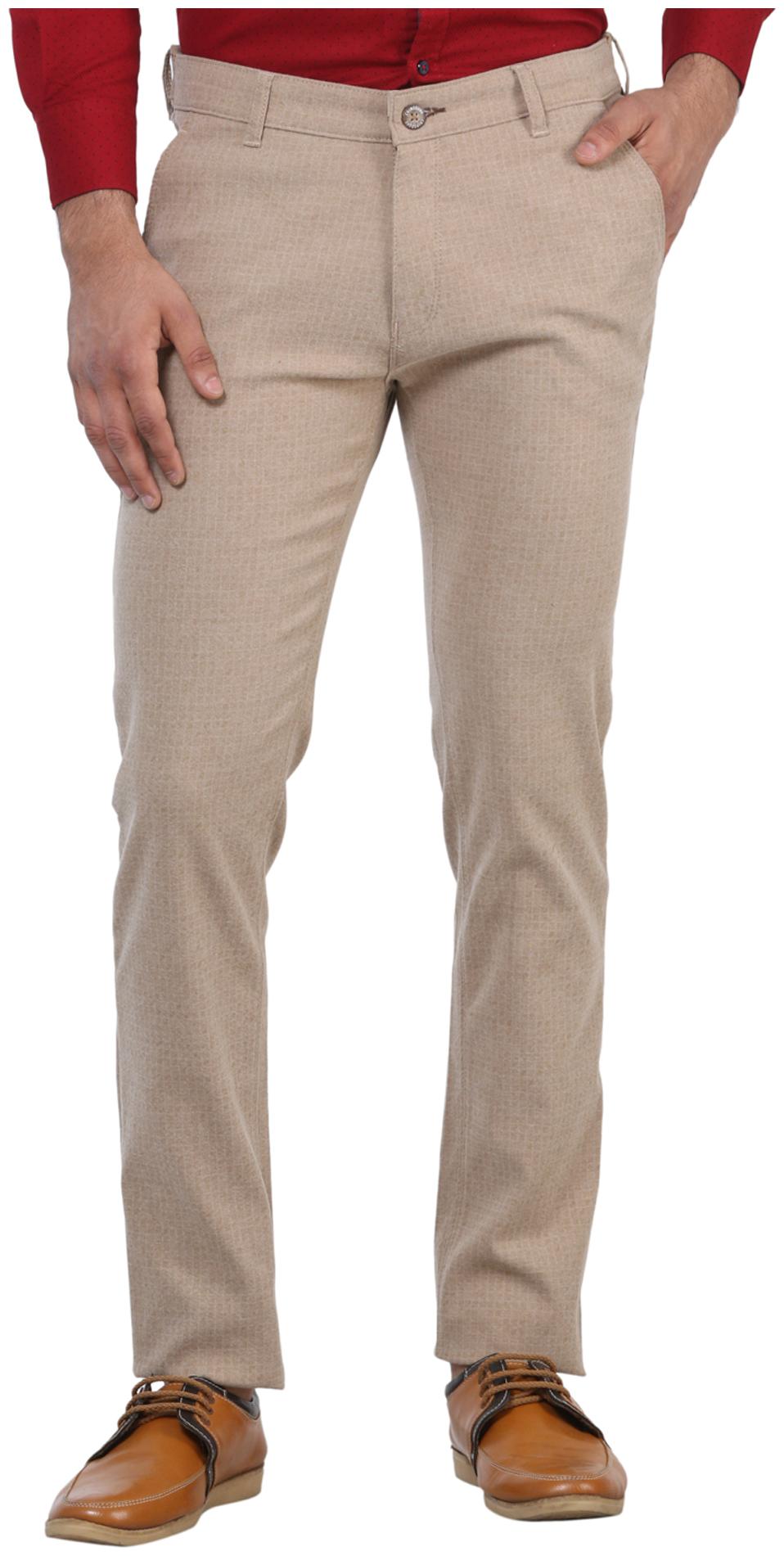 

Crimsoune Club Men Brown Solid Slim fit Regular trousers