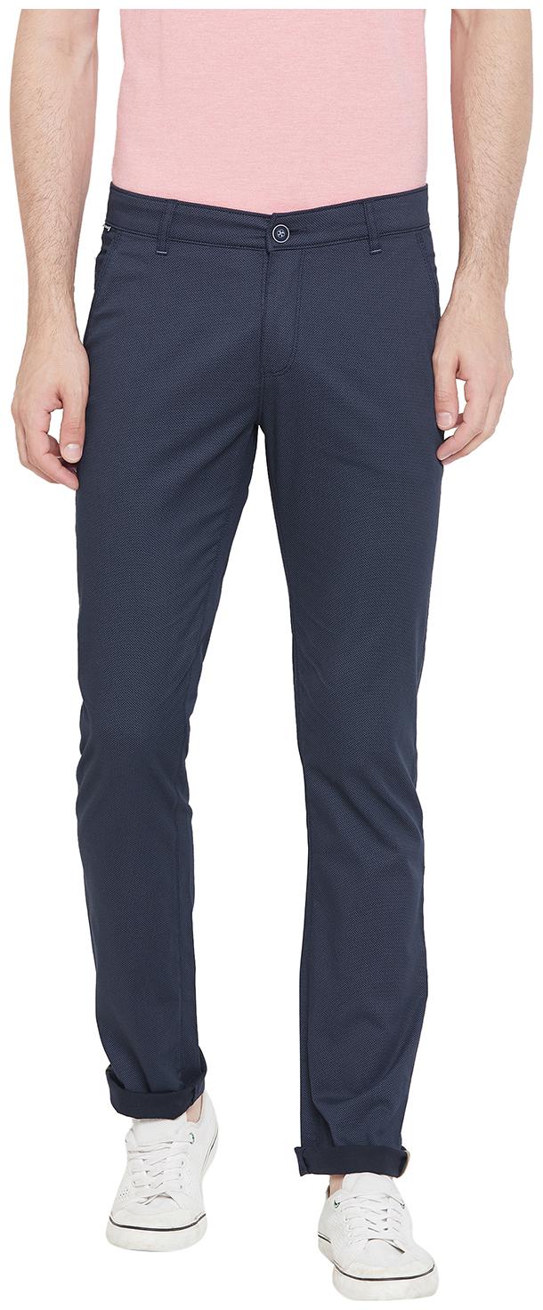 

Crimsoune Club Men Navy blue Solid Regular fit Regular trousers