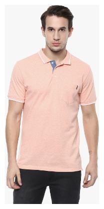 

Crimsoune Club Men Pink Slim fit Cotton Polo collar T-Shirt - Pack Of 1