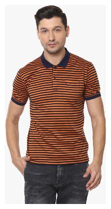 

Crimsoune Club Men Brown Slim fit Cotton Polo collar T-Shirt - Pack Of 1