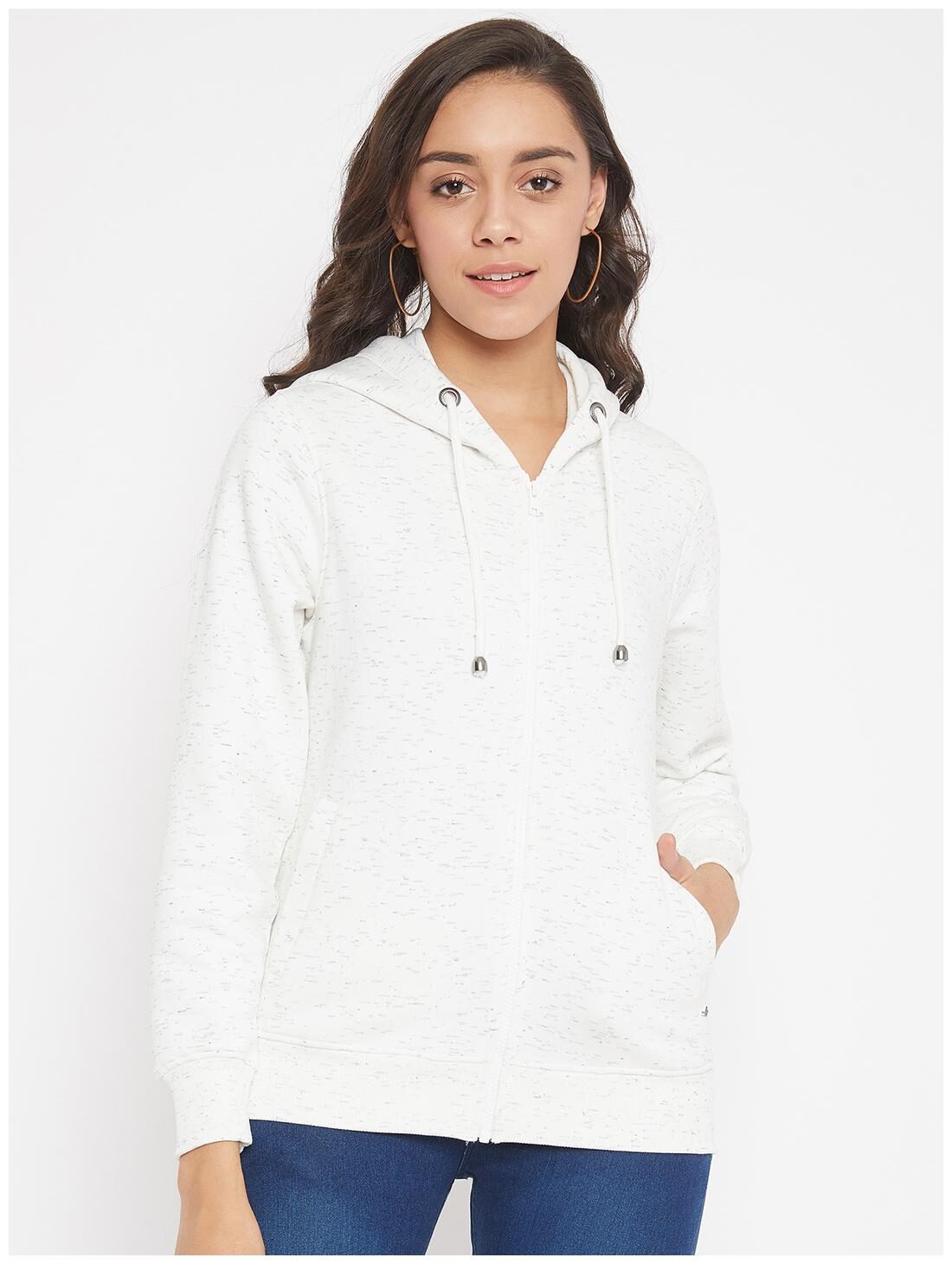 

Crimsoune Club Women Solid Sweatshirt - White