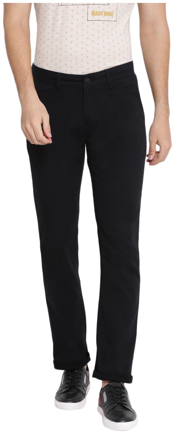 

Crimsoune Club Men Black Solid Slim fit Travel friendly Regular trousers