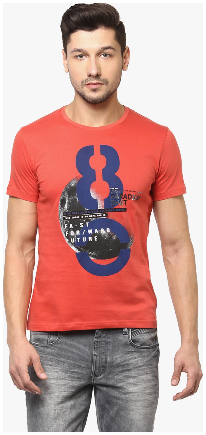 

Crimsoune Club Men Red Slim fit Cotton Round neck T-Shirt - Pack Of 1
