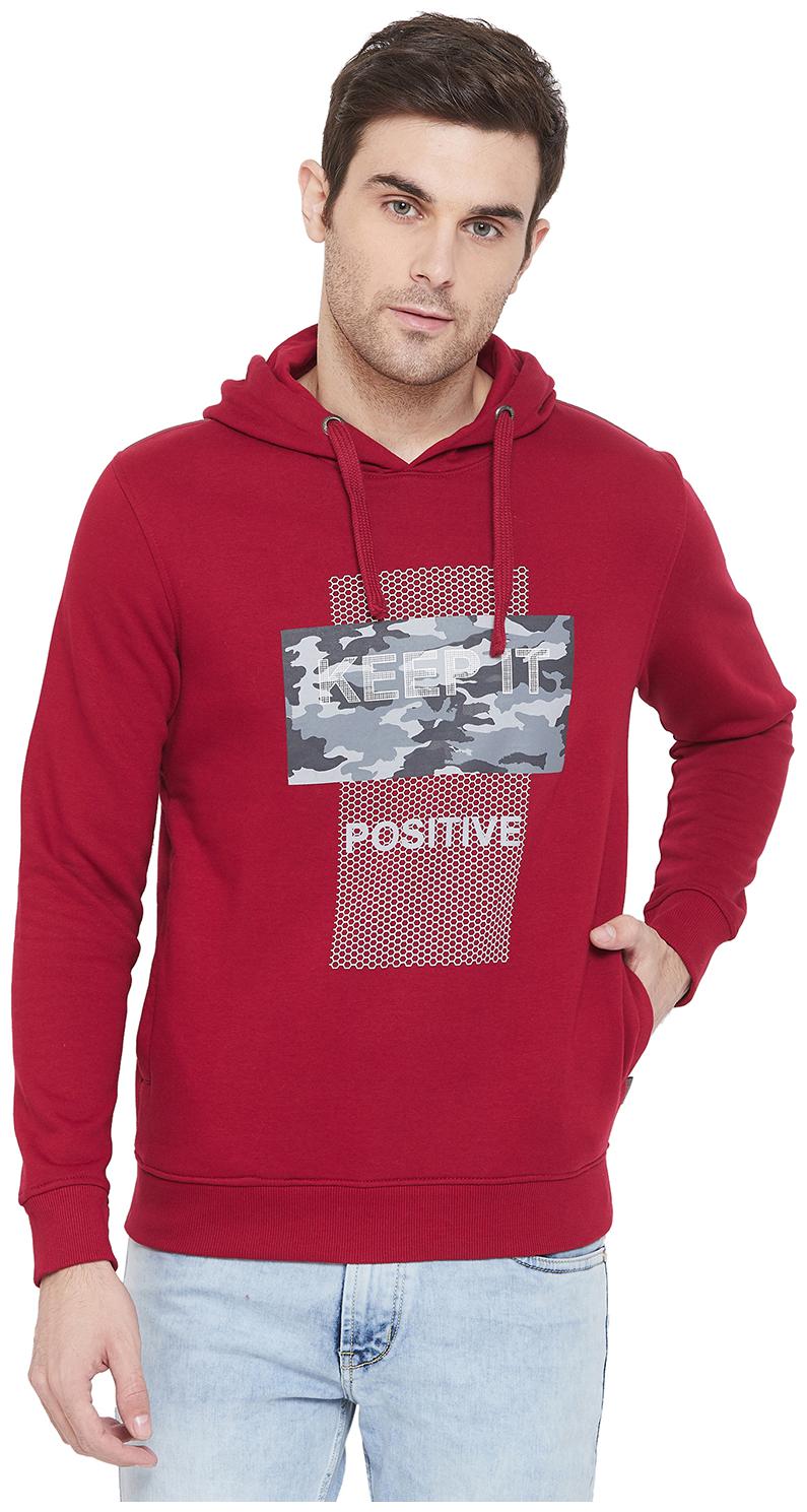 

Crimsoune Club Men Red Hooded Hoodie
