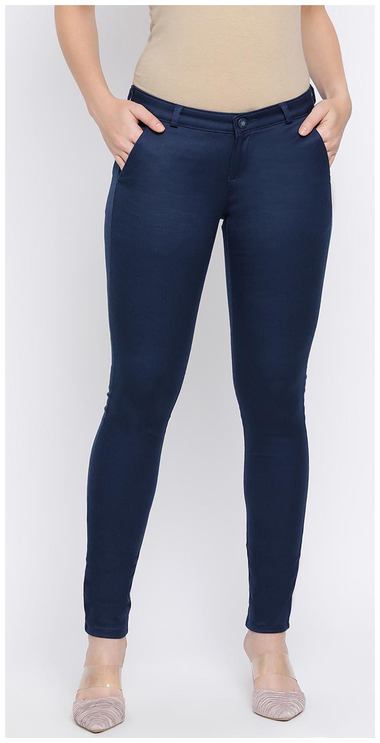

Crimsoune Club Women Blue Slim fit Regular trousers