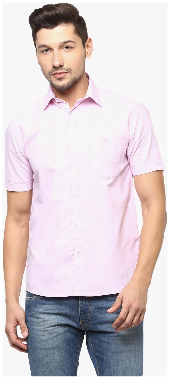 

Crimsoune Club Men White Solid Slim Fit Casual Shirt