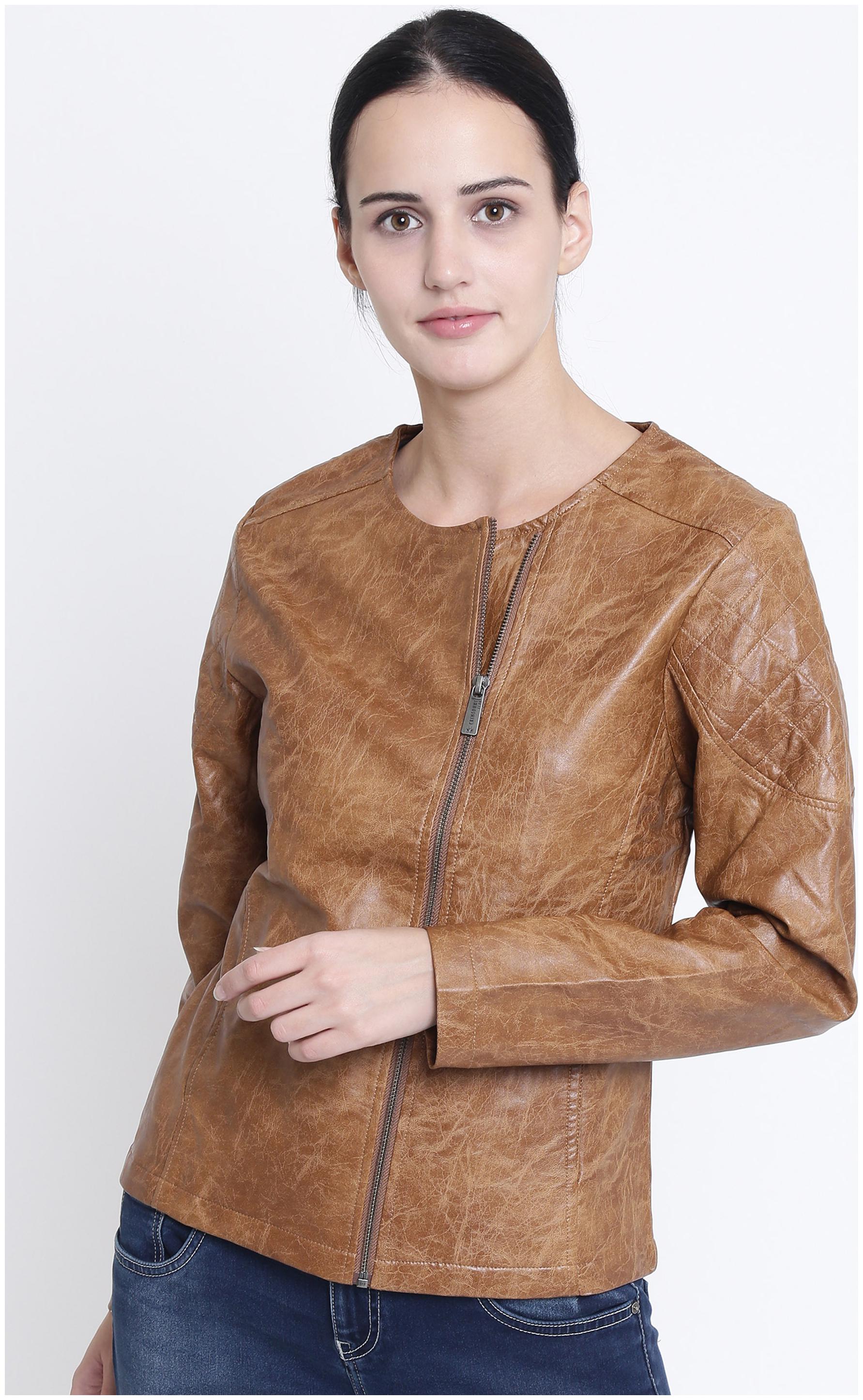 

Crimsoune Club Women Solid Regular Jacket - Brown