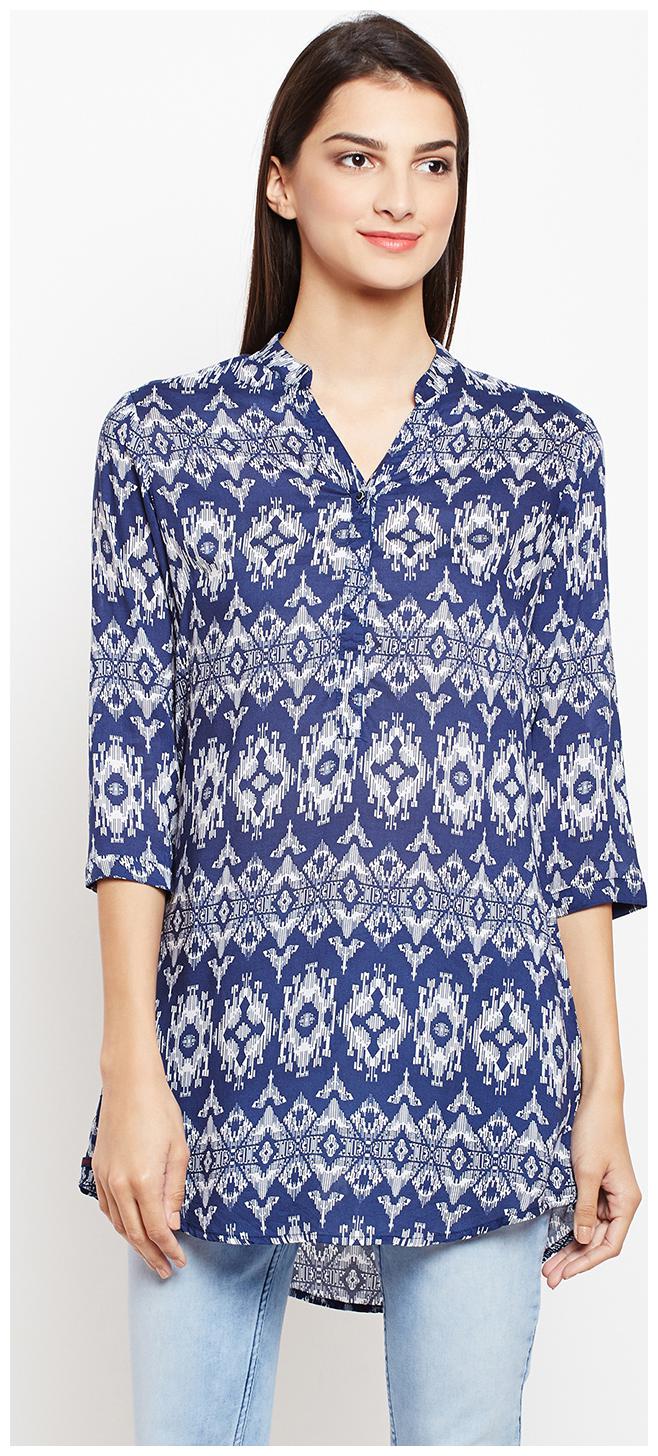 

Crimsoune Club Women Printed Regular tunic - Blue