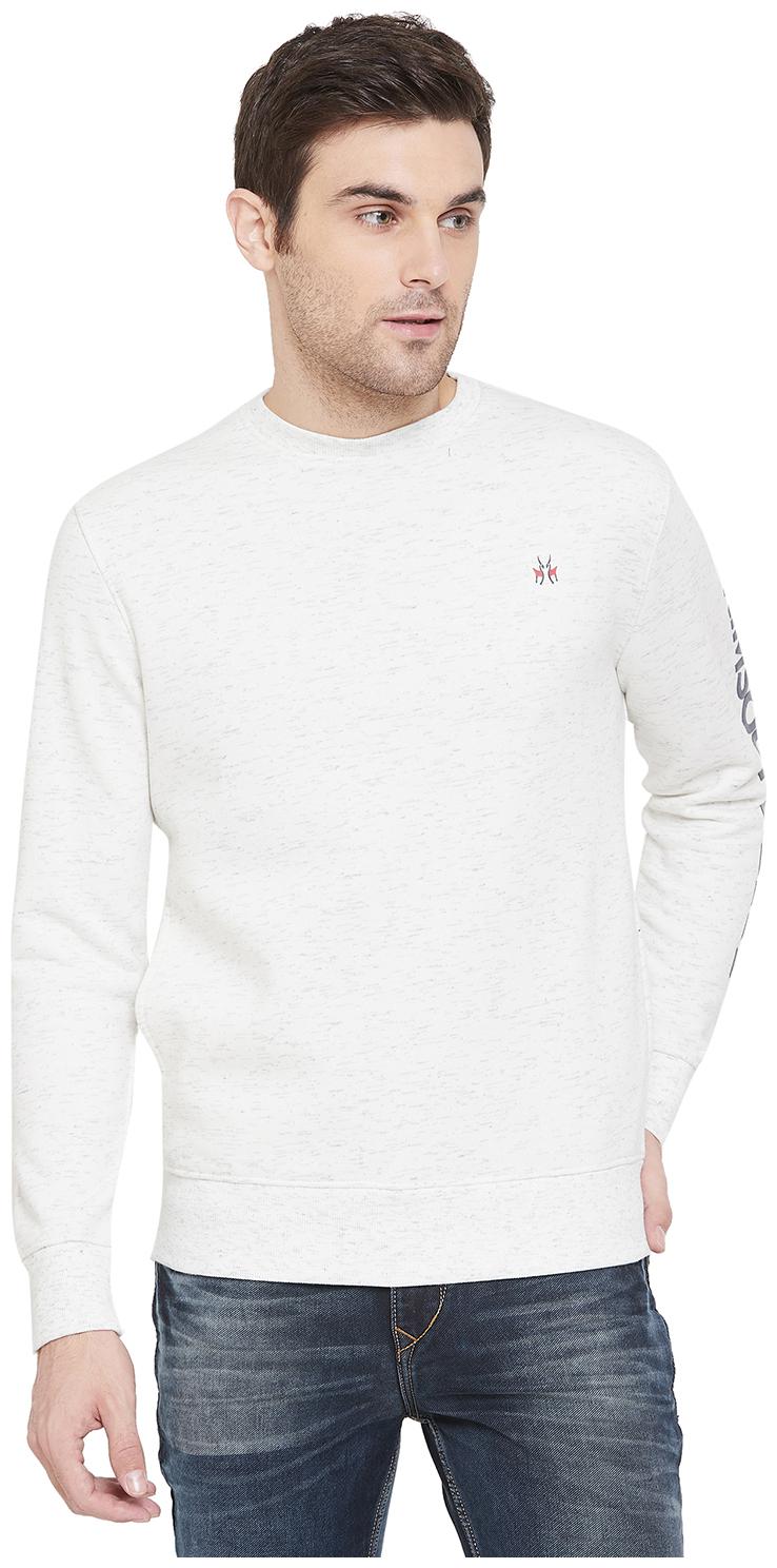 

Crimsoune Club Men White Round neck Sweatshirt