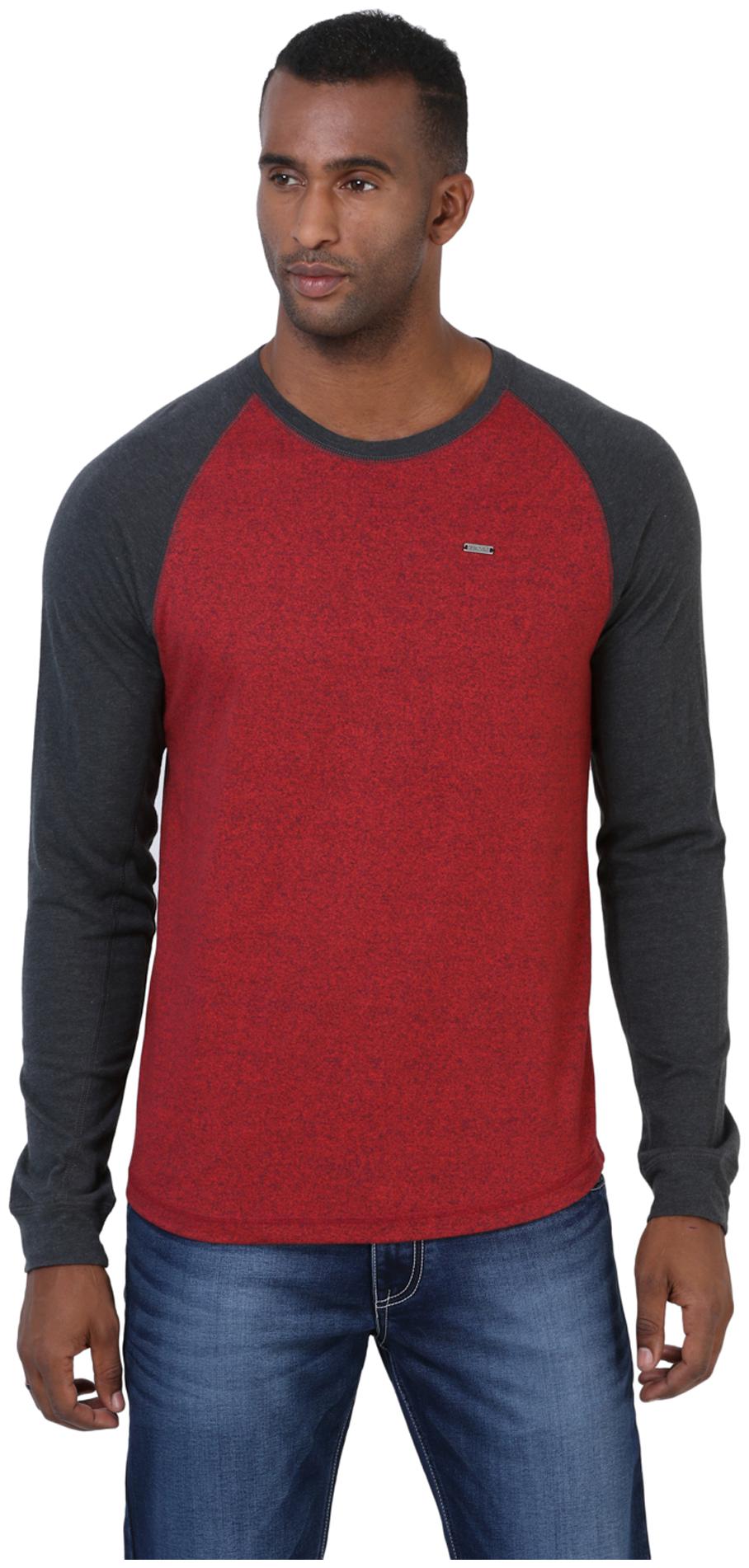 

Crimsoune Club Men Red Slim fit Cotton Round neck T-Shirt - Pack Of 1