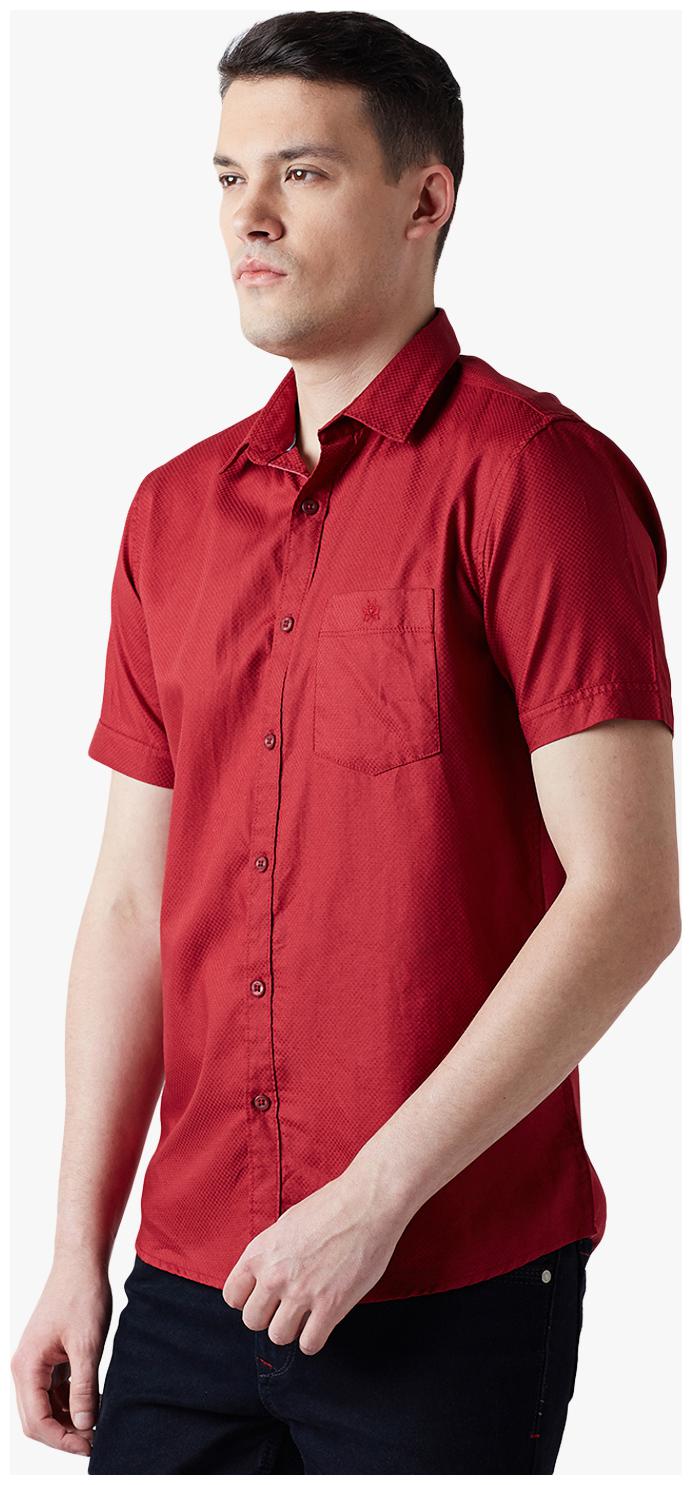 

Crimsoune Club Men Maroon Solid Regular Fit Casual Shirt