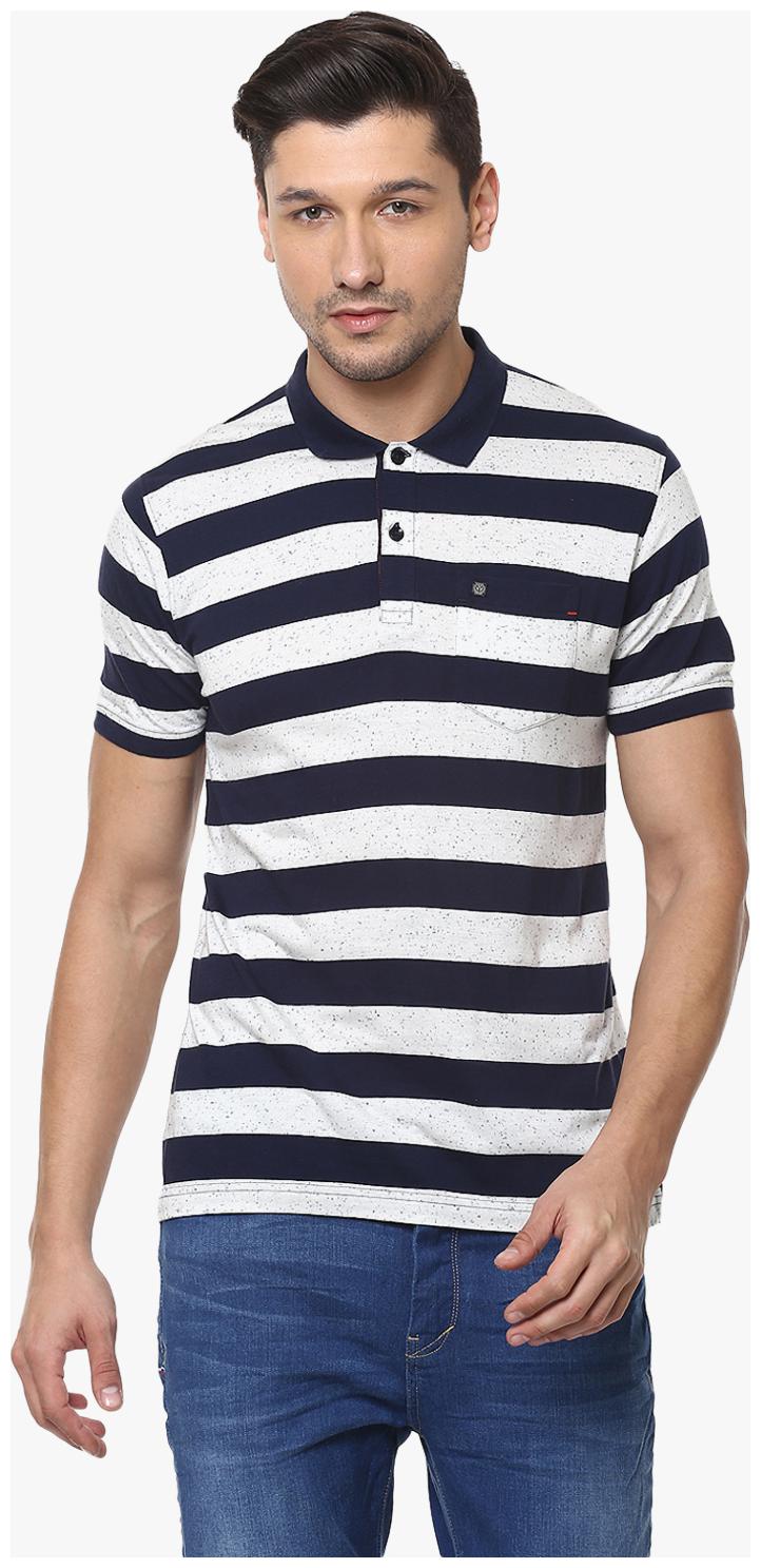 

Crimsoune Club Men White Slim fit Cotton Polo collar T-Shirt - Pack Of 1