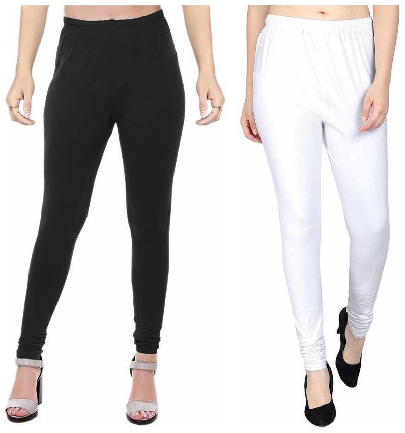 

crospike churidar leggings for womens girls (Black White)