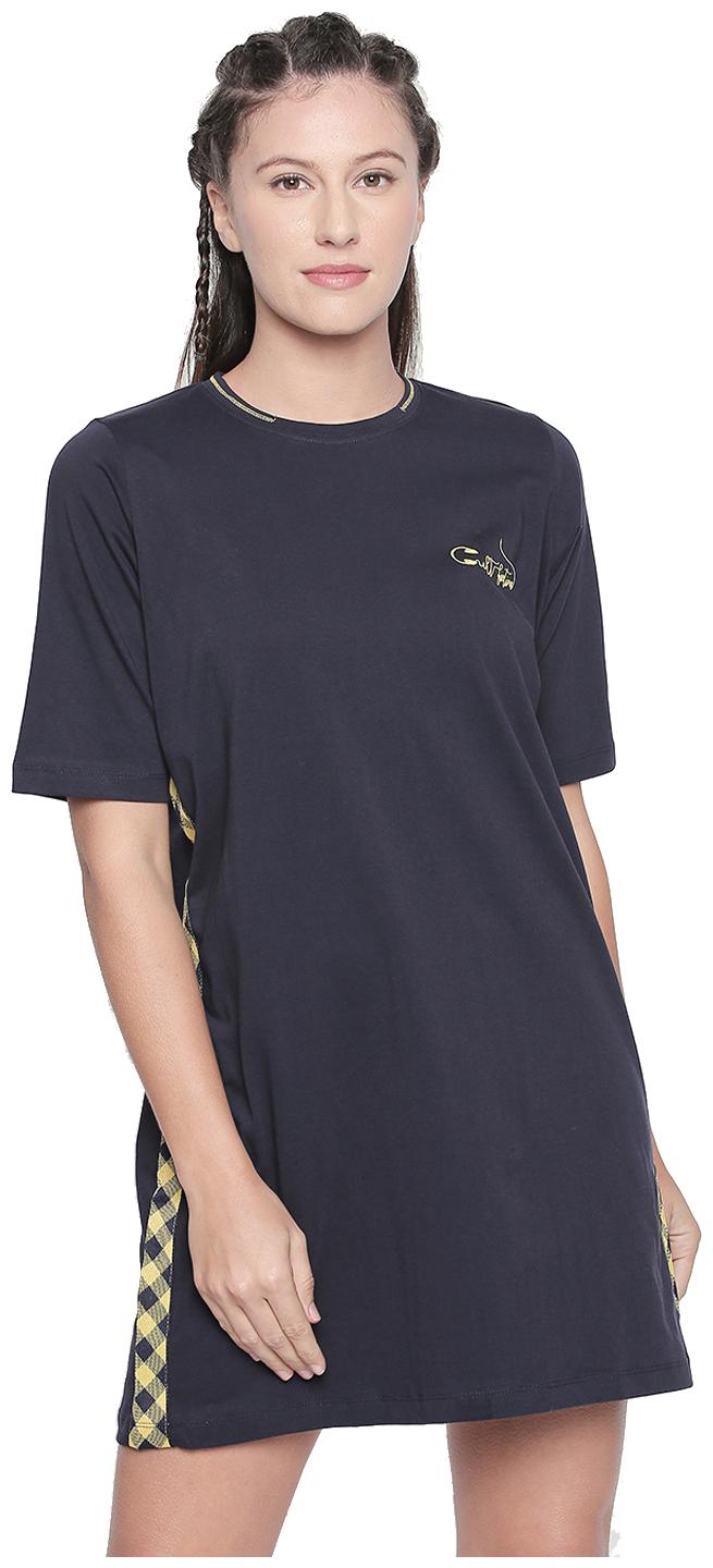 

Cult Fiction Blue Solid A-line dress