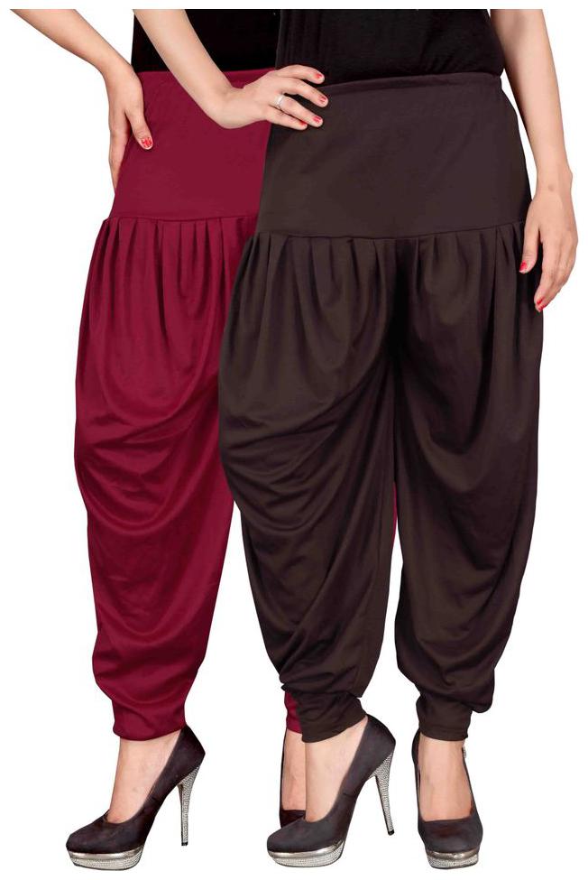 

Culture the Dignity Lycra Churidar - Brown