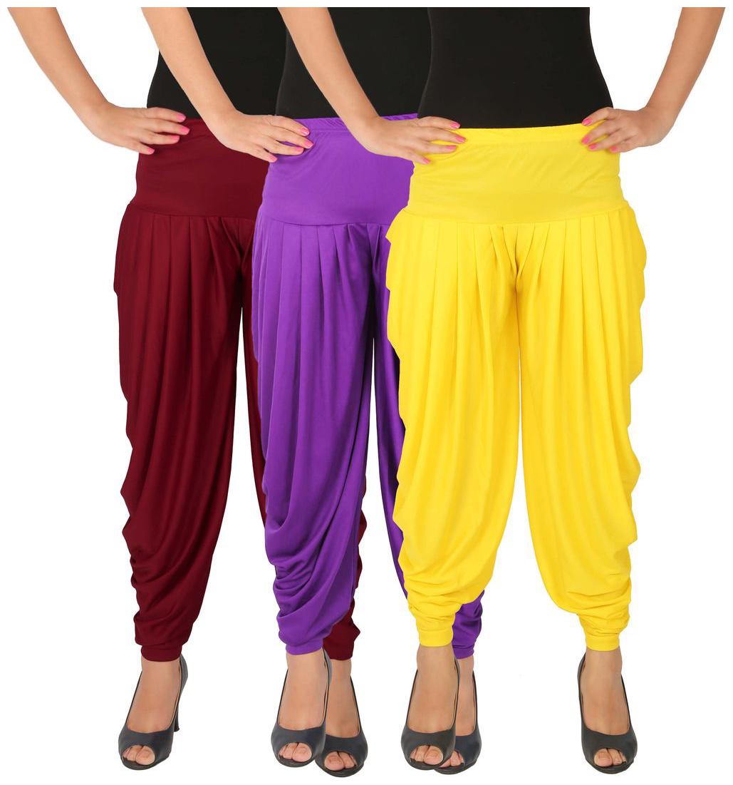 

Culture the Dignity Lycra Salwar - Maroon
